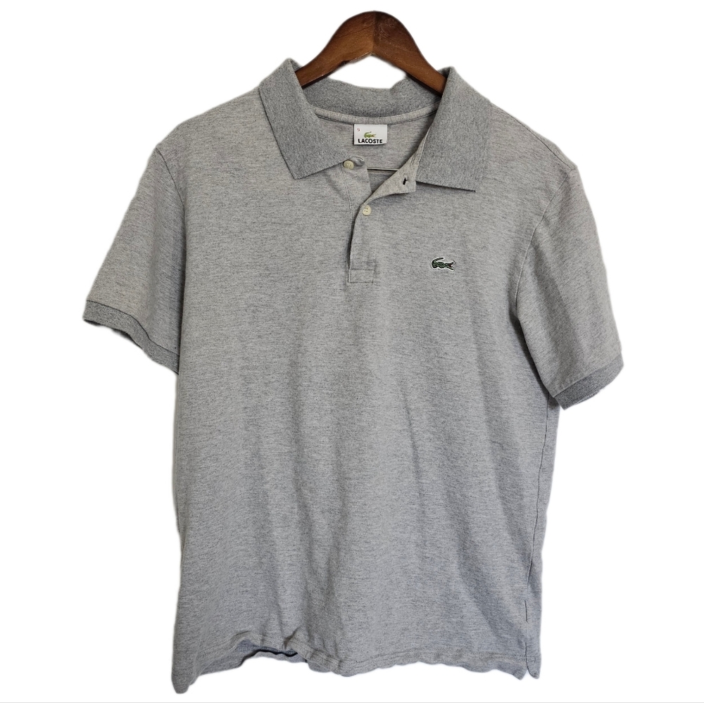 Lacoste Heather Gray Polo Shirt